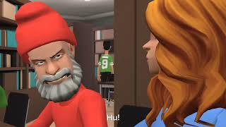 Caillou Se Vuelve En Un Santo Claus Malo, Y Es Castigado Spanish