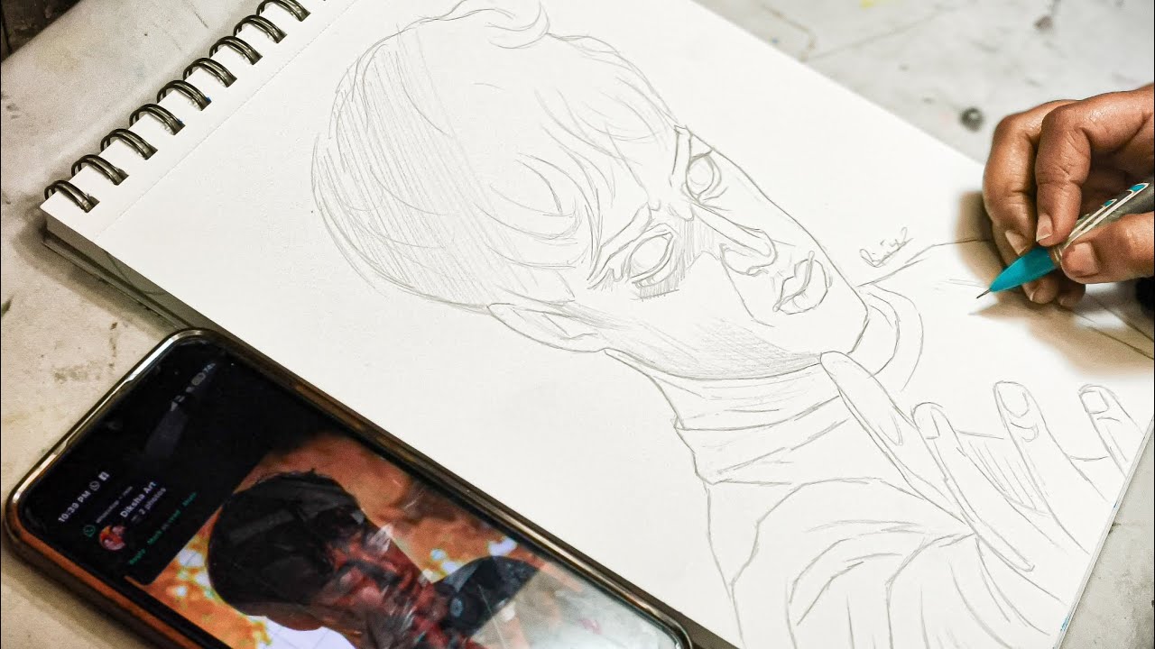 Draw With Me - Will Byers Drawing, Stranger Things Drawing, Outline Tutorial 😍