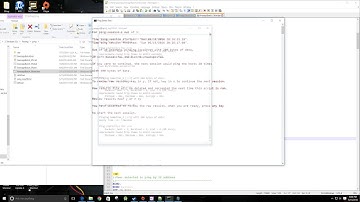 Window Ping Test Batch Script
