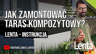 Instrukcja montażu tarasu kompozytowego Lenta - system na wylewce betonowej