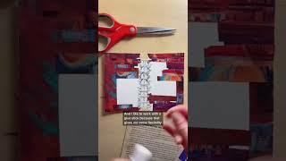 How I glue my magazine cutouts for my collages