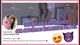 Sayuri Mattar Lança seu PRIVACY, ela fala sobre o conteúdo (LINK ...