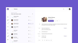 Responsive Contacts Management Dashboard | HTML/CSS