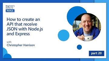 How to create an API that receives JSON with Node.js and Express [20 of 26] | Node.js for Beginners