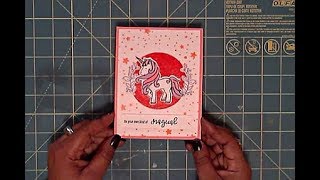 Aliexpress Card Making: Sparkly Unicorn Tutorial