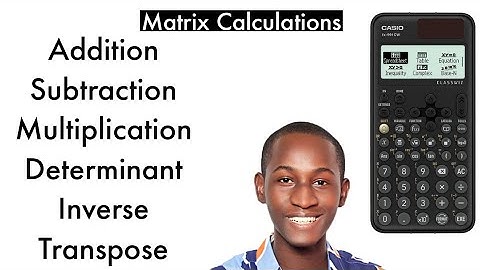 Matrix: Solve Super Fast Using Casio Fx-991 Cw (New Method!)