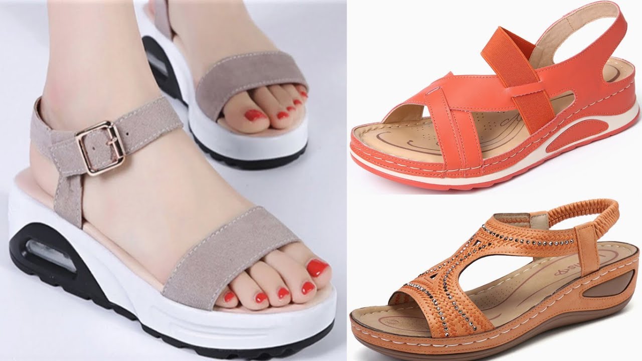 OPEN AND CLOSED TOE SUMMER BREATHABLE SANDALS DESIGNS COLLECTION FOR WOMEN || 