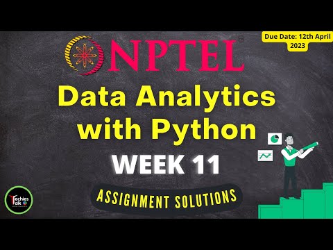 NPTEL Data Analytics with Python Week 11 Quiz Assignment Solutions | Jan 2023 |  IIT Roorkee #nptel