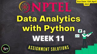 NPTEL Data Analytics with Python Week 11 Quiz Assignment Solutions | Jan 2023 |  IIT Roorkee #nptel