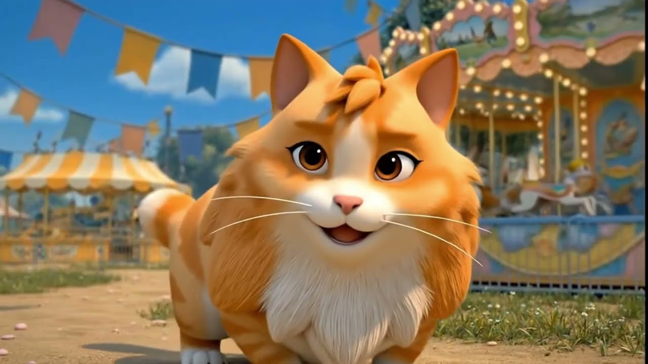 Mother Cat & Ginger Kitten Visit the Ice Cream Market 🍨🐾 Cute Cat Story