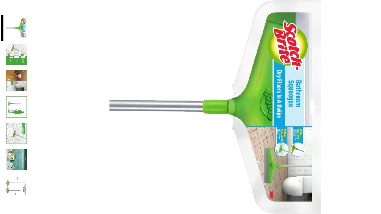 Scotch-Brite Bathroom Squeegee Plastic Wiper(30 cm)(Green)