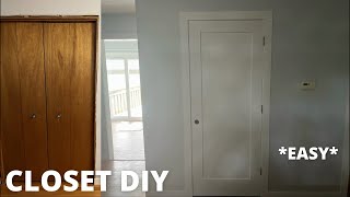 Framing & Building a Closet with a New Shaker Door