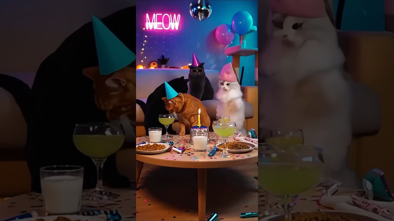 Самая пушистая тусовка 😹