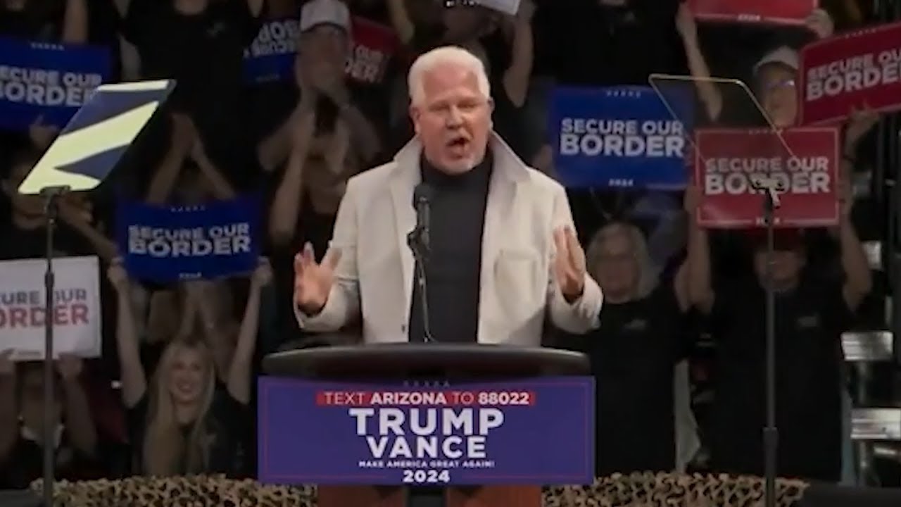 Glenn Beck FIRES UP Crowd with Electric Speech at Trump Rally