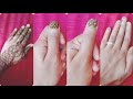 Arabic back hand mehndi design  simple nails mehndi design        