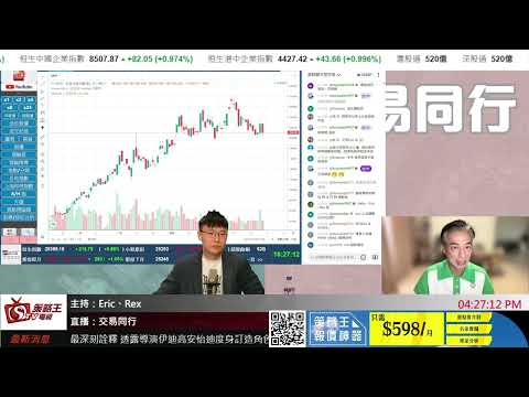 Ai取代工黎已成現實｜人類如何自處｜交易同行｜Eric｜Rex｜2026年6月1日