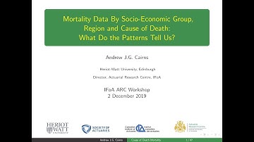 Mortality data by socio-economic group, region & cause of death: what do the patterns tell us?