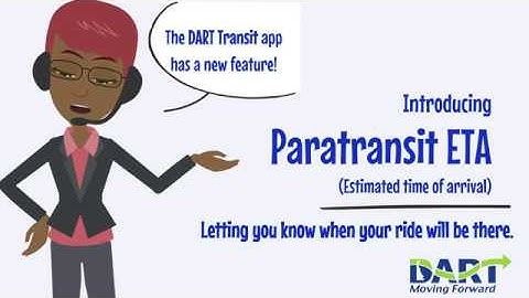 How to receive your Paratransit ETA using the DART Transit app (Delaware)