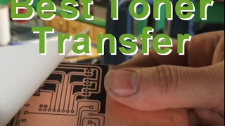 DIY New PCB Toner Transfer -- NO Soaking, Just peel off backing