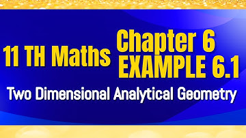 11th Maths Chapter 6 Two Dimensional Analytical Geometry Example 6.1 Tamil Nadu Samacheer