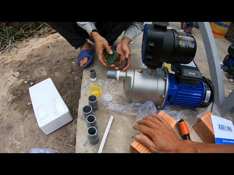Video Lắp bơm nước tưới vườn thông minh Tự ngắt khi khóa... - youtube