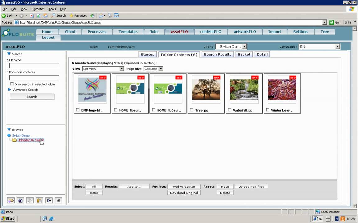 Enfocus Switch, prepress workflow automation for DMP FLO Suite YouTube