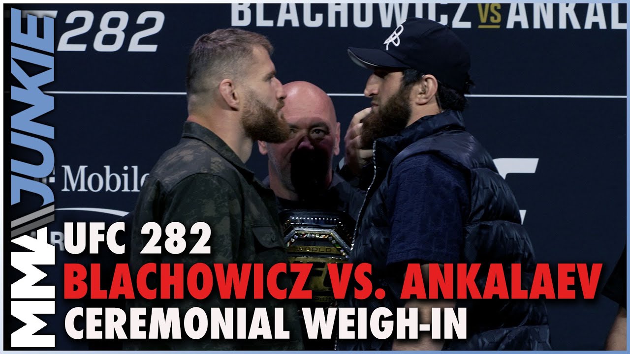 Video Watch Fridays UFC 282 ceremonial weigh-ins live on MMA Junkie