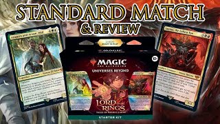 Magic: The Gathering Lord of The Rings Starter Kit 1 v. 1 Battle & Review