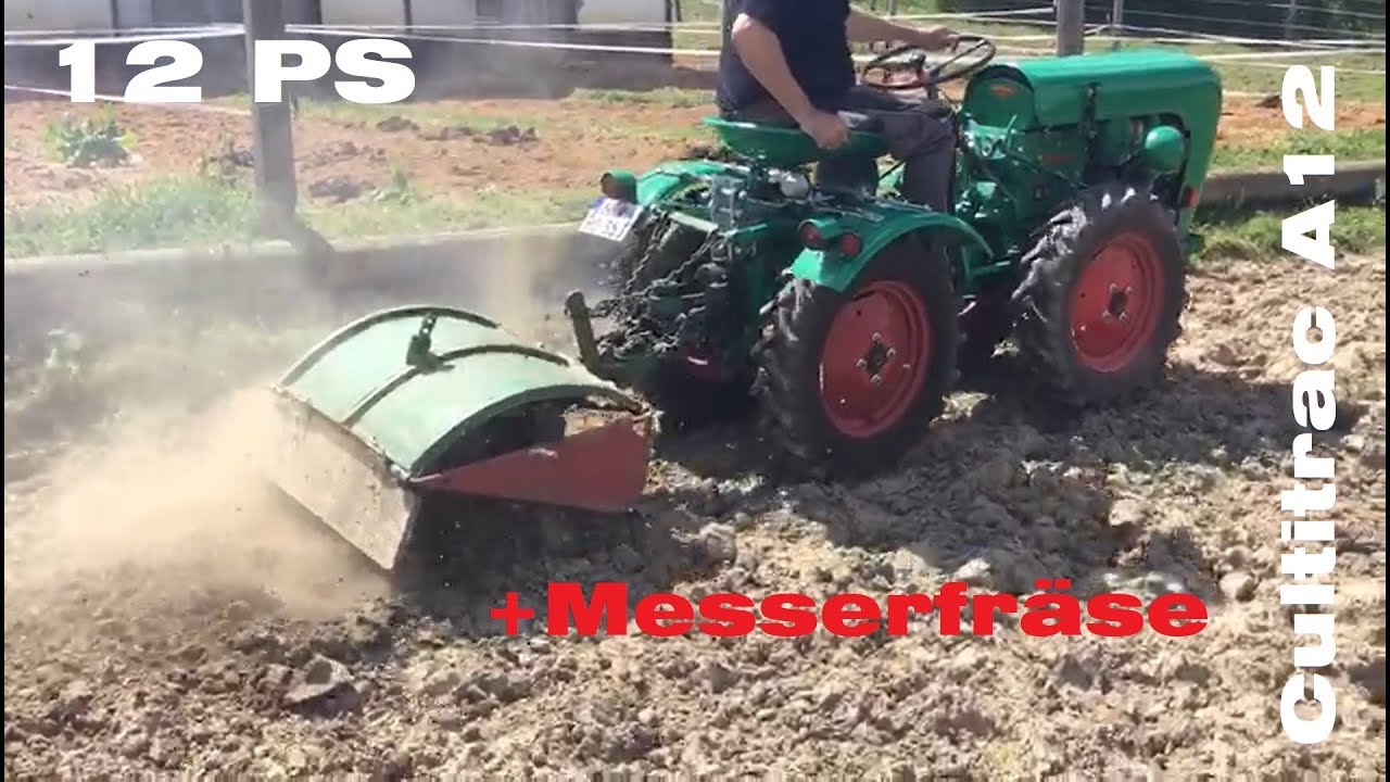 Fräsen mit Holder Cultitrac A12 | Sachs 2-Takter