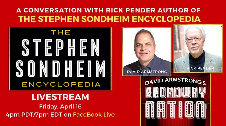 BROADWAY NATION LIVE:  Meet Rick Pender, author of...