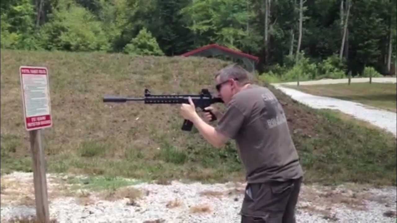 S&W M&P 15 22 Suppressed - YouTube