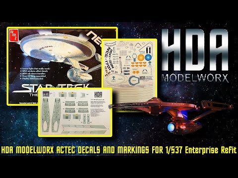 Star Trek USS Enterprise Decal Set For 1/537 Scale Model Kit