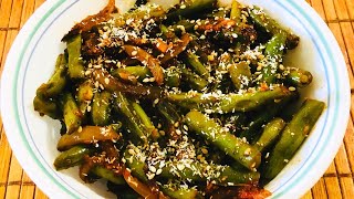 Spicy Green Beans in 5 minutes | Schezuan Spicy Stir fry Green Beans recipe | Green Beans Ki Sabzi