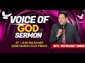 Voice of god sermon with pastor harjit sandhu 22032024