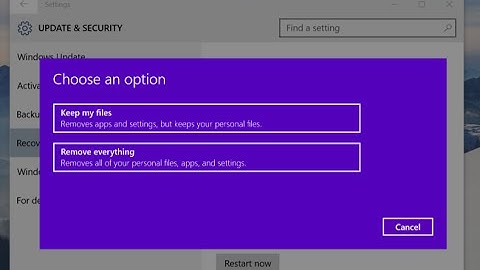 Fix Error some files are Missing | Refresh Windows 10 Using Factory reset