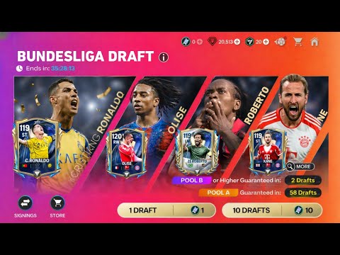 119 OVR CRISTIANO RONALDO CONFIRMED!    😱 OFFICIAL TOTS WEEK 2 BUNDESLIGA DRAFT IN FC MOBILE 26!!