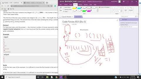 Codeforces #653 (Div-3) Problem C:- Move Brackets.