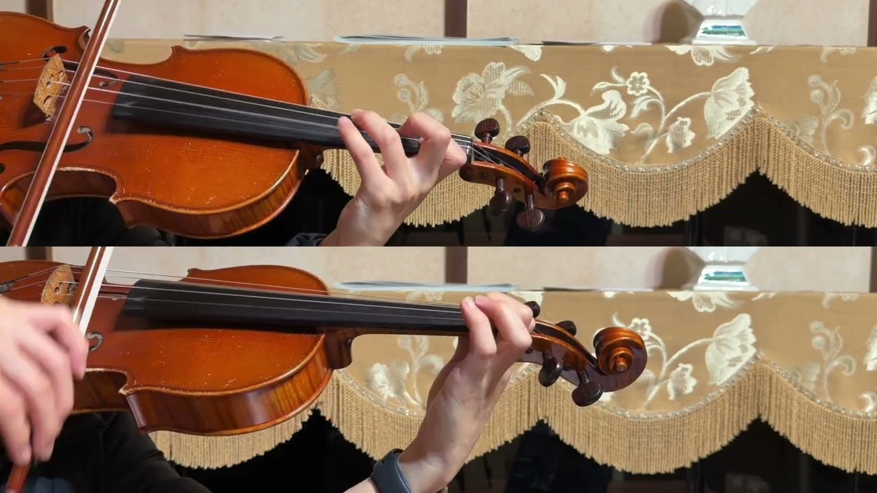 貝里歐：小提琴二重奏, 作品87, 第八首 / Beriot: Violin Duet op.87 no.8