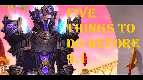 5 Things to do before 9.1