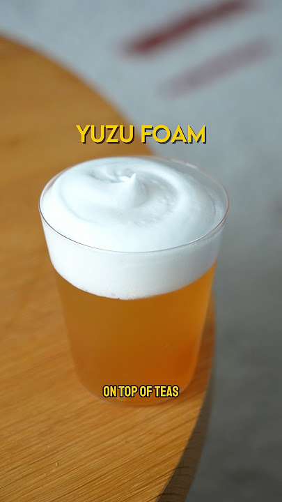How to make a yuzu foam