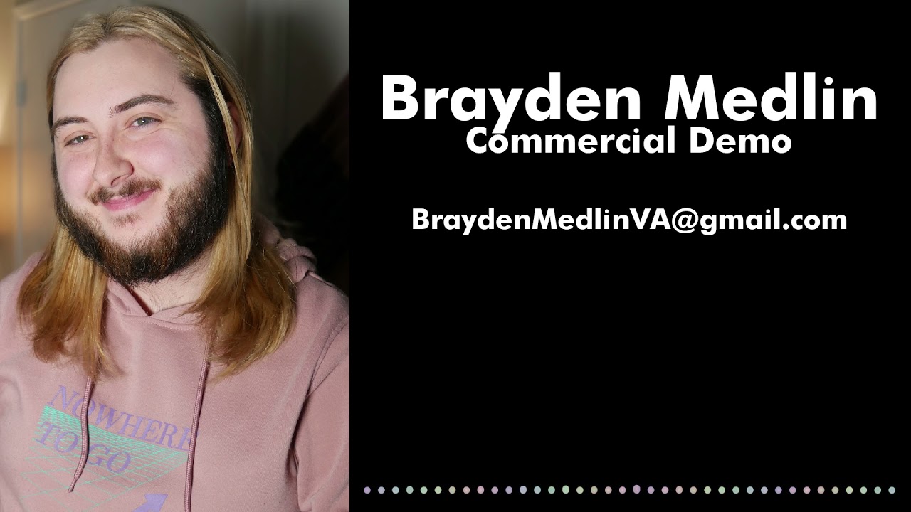 Brayden Medlin | Commercial Voice Over Demo