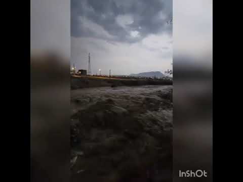 وقوع سیلاب در گچساران و آبگرفتگی شدید معابر