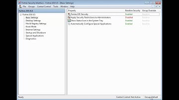 Settings Tabs in Fortres 101 and Clean Slate