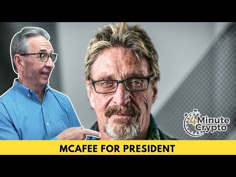 Video: Crypto Millionaire John McAfee Announces Presidential Run in 2020