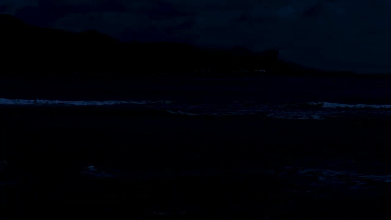 Peaceful Night Ocean Ambience | Gentle Dark Sea Waves to Relax the Mind and Drift into Sleep