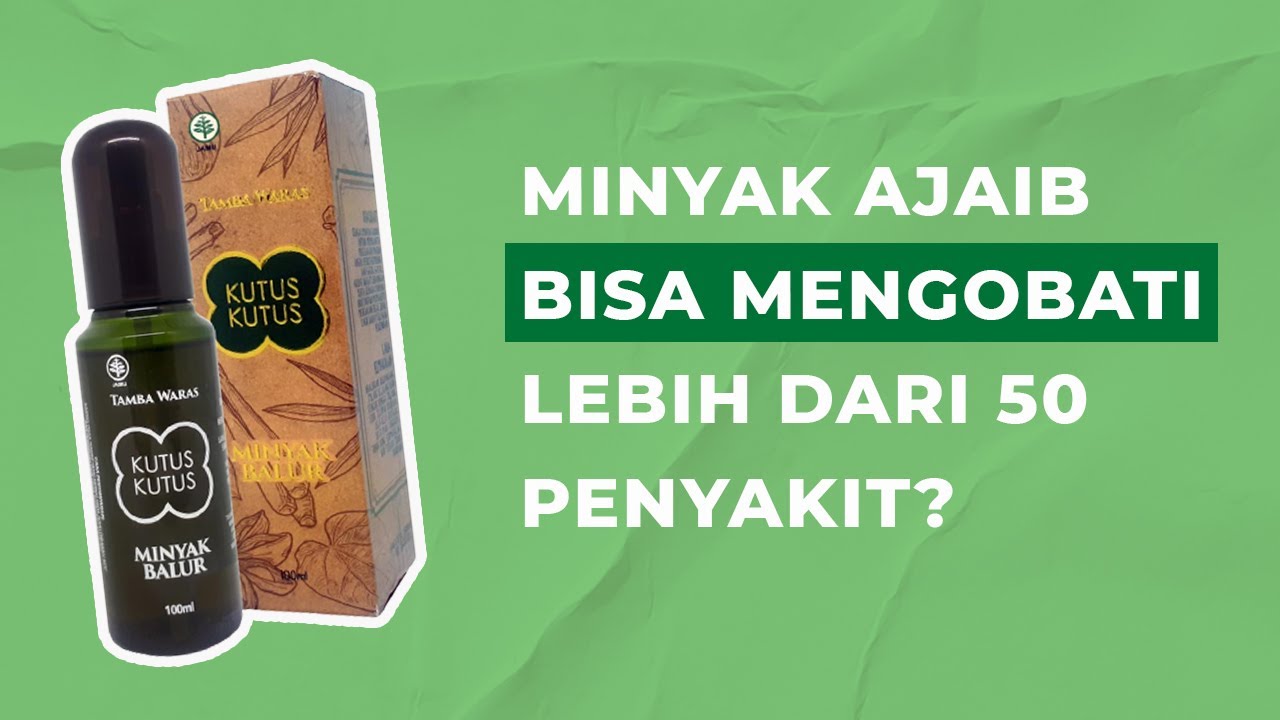 Ajaib! Ini Khasiat Minyak VIRAL Kutus-kutus bagi Kesehatan Tubuh! 