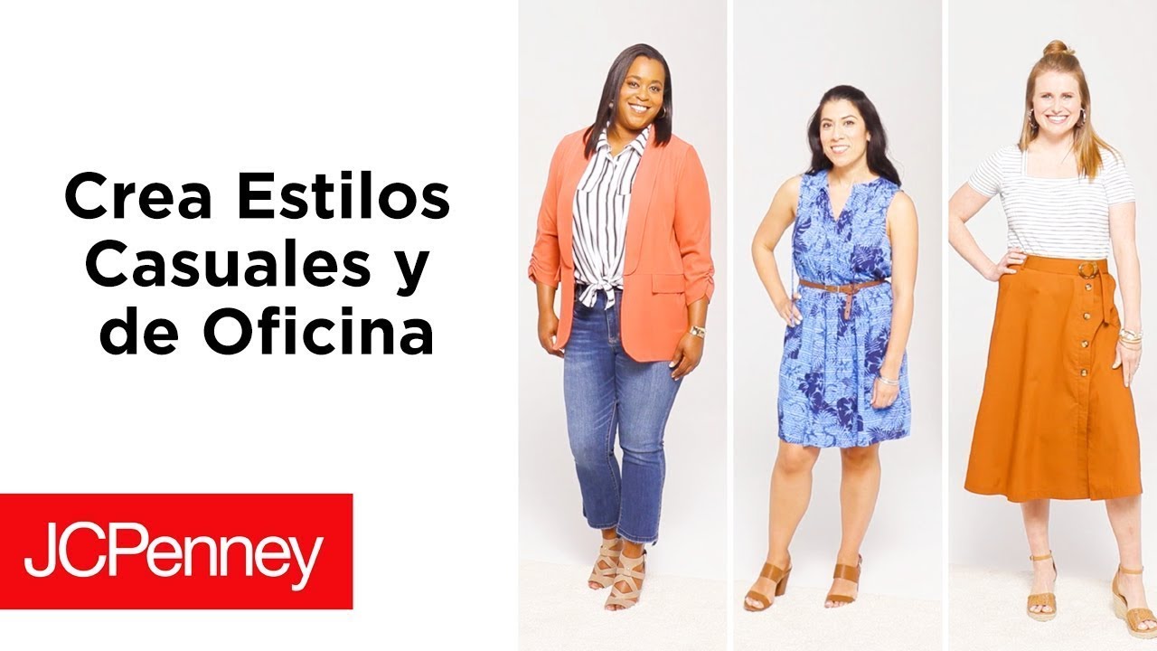 Cómo combinar ropa de mujer | Outfit casual y oficina | JCPenney Español - YouTube
