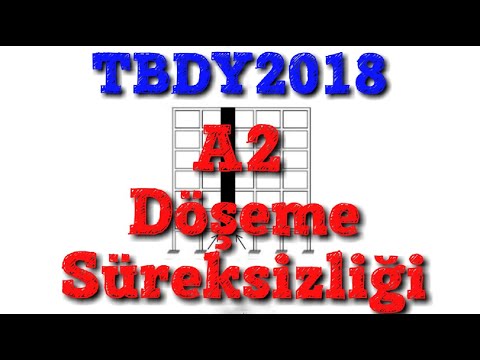 TBDY 2018 A2- DÖŞEME SÜREKSİZLİĞİ DÜZENSİZLİĞİ - PLANDA DÜZENSİZLİK DURUMLARI