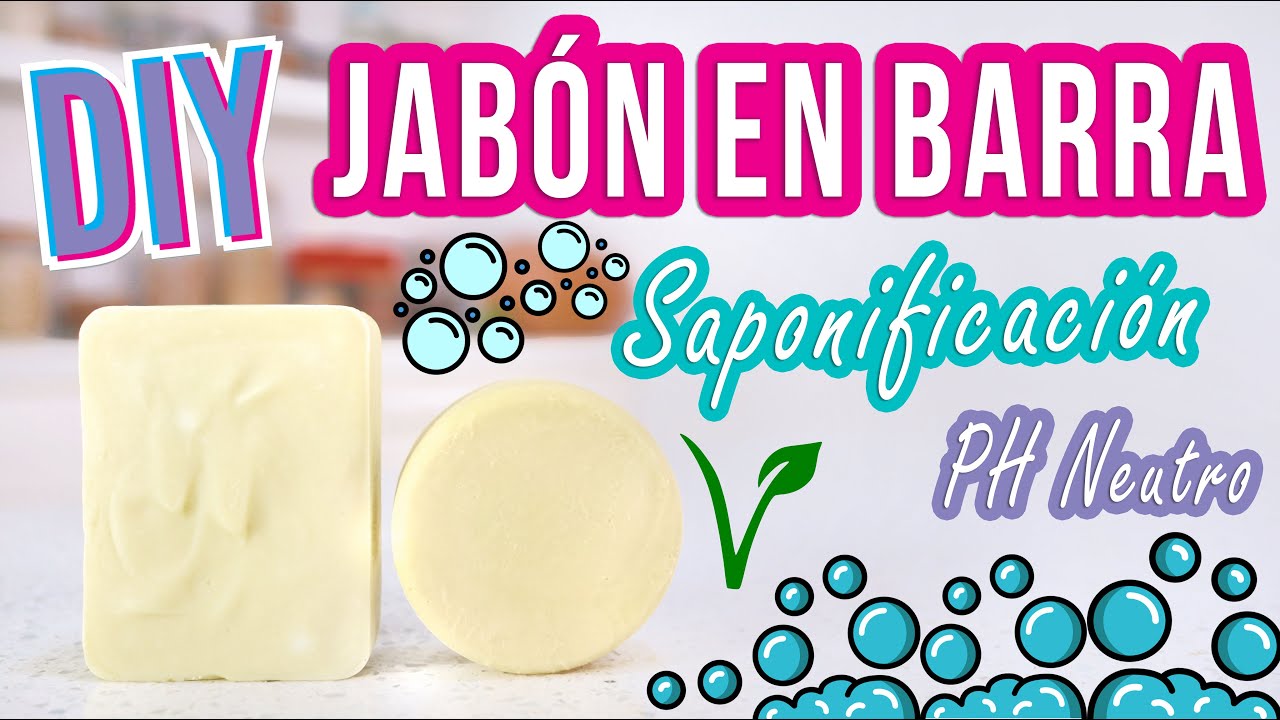 JABÓN EN BARRA - DIY - PH NEUTRO SAPONIFICACIÓN VEGANO - Mixi