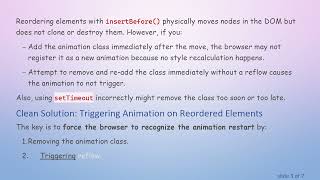 Fixing Inconsistent CSS animation on JavaScript Reordered Elements